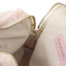 CHANEL New Travel Line Shoulder Bag Pink Gold CC Auth 163276-19
