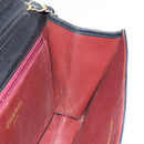 CHANEL Matelasse Chain Shoulder Bag Lamb Skin Black Gold CC Auth 163277-18