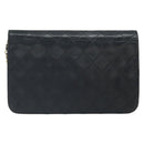 CHANEL Matelasse Chain Shoulder Bag Lamb Skin Black Gold CC Auth 163277-3