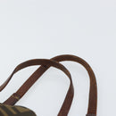 FENDI Zucca Canvas Hand Bag Brown Black Auth 163278-14