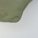 PRADA Shoulder Bag Nylon Green Gold Auth 163281-9