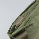PRADA Shoulder Bag Nylon Green Gold Auth 163281-10