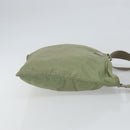 PRADA Shoulder Bag Nylon Green Gold Auth 163281-3