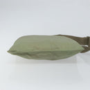 PRADA Shoulder Bag Nylon Green Gold Auth 163281-5