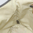 PRADA Tote Bag Nylon Beige Gold Auth 163284-21