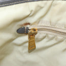 PRADA Tote Bag Nylon Beige Gold Auth 163284-22