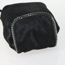 Stella MacCartney Falabella Shoulder Bag polyester Black Silver Auth 163286A-6