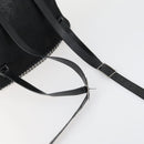 Stella MacCartney Falabella Shoulder Bag polyester Black Silver Auth 163286A-7