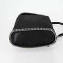 Stella MacCartney Falabella Shoulder Bag polyester Black Silver Auth 163286A-5
