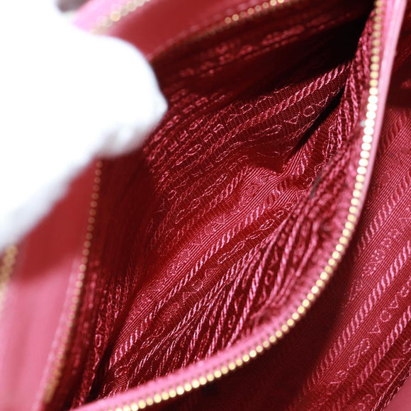 PRADA Galleria Hand Bag Safiano leather 2way Pink Gold Auth 163295V