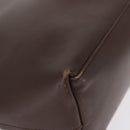 GUCCI Bamboo Shoulder Bag Leather Dark Brown Gold 001 1553 1880 Auth 163296-10