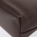 GUCCI Bamboo Shoulder Bag Leather Dark Brown Gold 001 1553 1880 Auth 163296-13