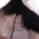 GUCCI Bamboo Shoulder Bag Leather Dark Brown Gold 001 1553 1880 Auth 163296-16