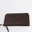 GUCCI Bamboo Shoulder Bag Leather Dark Brown Gold 001 1553 1880 Auth 163296-17