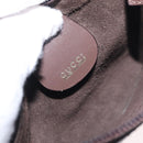 GUCCI Bamboo Shoulder Bag Leather Dark Brown Gold 001 1553 1880 Auth 163296-19