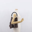GUCCI Bamboo Shoulder Bag Leather Dark Brown Gold 001 1553 1880 Auth 163296-22