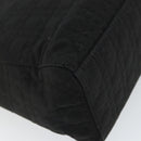 Christian Dior Lady Dior Canage Hand Bag Nylon Black Gold Auth 163297-16