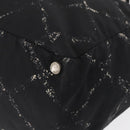 CHANEL Travel Line Tote Bag Nylon Black CC Auth 163298-14