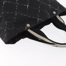 CHANEL Travel Line Tote Bag Nylon Black CC Auth 163298-6