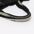 CHANEL Travel Line Tote Bag Nylon Black CC Auth 163298-7