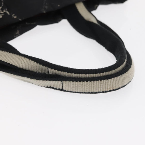 CHANEL Travel Line Tote Bag Nylon Black CC Auth 163298