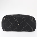 CHANEL Travel Line Tote Bag Nylon Black CC Auth 163298-5