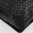 BOTTEGAVENETA INTRECCIATO Shoulder Bag Leather Black Gold Auth 163299-13