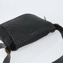 BOTTEGAVENETA INTRECCIATO Shoulder Bag Leather Black Gold Auth 163299-6