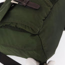 PRADA Backpack Nylon Khaki Silver Auth 163300-16