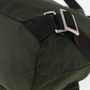 PRADA Backpack Nylon Khaki Silver Auth 163300-19