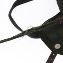 PRADA Backpack Nylon Khaki Silver Auth 163300-10