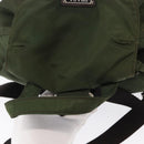 PRADA Backpack Nylon Khaki Silver Auth 163300-6