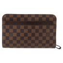 LOUIS VUITTON Damier Ebene Saint Louis Clutch Bag N51993 LV Auth 163301-2