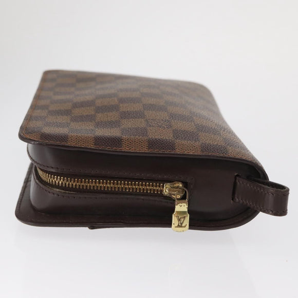 LOUIS VUITTON Damier Ebene Saint Louis Clutch Bag N51993 LV Auth 163301