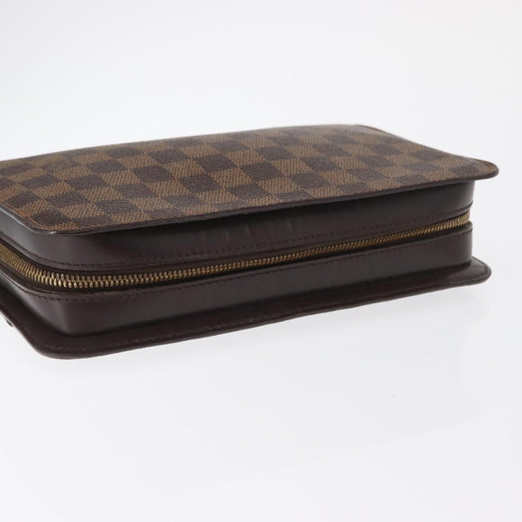 LOUIS VUITTON Damier Ebene Saint Louis Clutch Bag N51993 LV Auth 163301