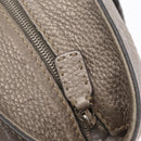 FENDI Celeria Tote Bag Leather Silver Auth 163303-17