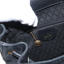 GUCCI Bamboo Backpack Suede Black Gold 003 1705 0030 Auth 163304-22