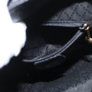 GUCCI Bamboo Backpack Suede Black Gold 003 1705 0030 Auth 163304-23