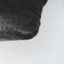 GUCCI GG Canvas Shoulder Bag Black Silver 145857 Auth 163305-10