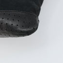 GUCCI GG Canvas Shoulder Bag Black Silver 145857 Auth 163305-12