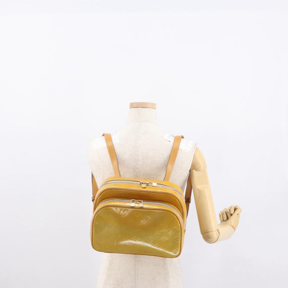 LOUIS VUITTON Monogram Vernis Marley Backpack Gris M91038 LV Auth 163313