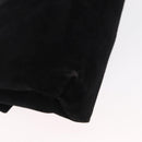 Salvatore Ferragamo Gancini Shoulder Bag Suede Black Gold Auth 163316-15