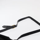 Salvatore Ferragamo Gancini Shoulder Bag Suede Black Gold Auth 163316-8