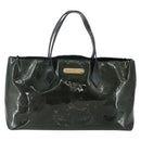 LOUIS VUITTON Monogram Vernis Wilshire PM Bag Blue Galatic M93646 LV Auth 163318-13