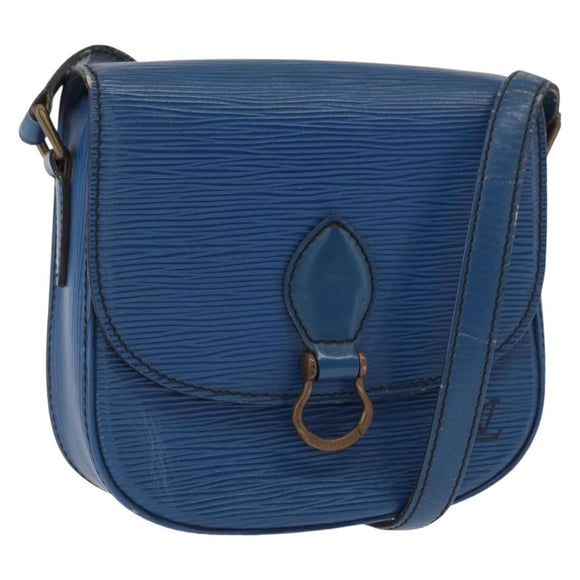 LOUIS VUITTON Epi Saint Cloud PM Shoulder Bag Blue M52195 LV Auth 163319