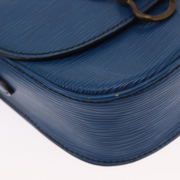 LOUIS VUITTON Epi Saint Cloud PM Shoulder Bag Blue M52195 LV Auth 163319