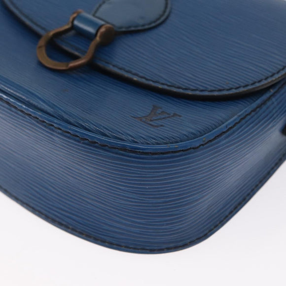 LOUIS VUITTON Epi Saint Cloud PM Shoulder Bag Blue M52195 LV Auth 163319