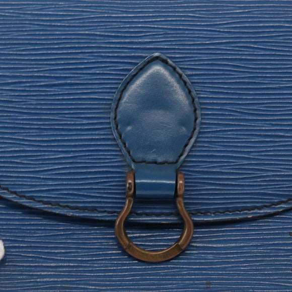 LOUIS VUITTON Epi Saint Cloud PM Shoulder Bag Blue M52195 LV Auth 163319