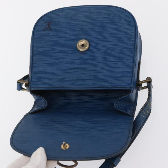 LOUIS VUITTON Epi Saint Cloud PM Shoulder Bag Blue M52195 LV Auth 163319