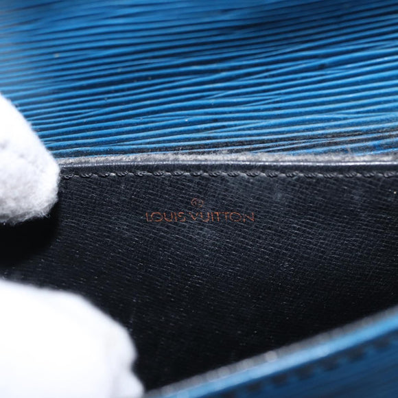 LOUIS VUITTON Epi Saint Cloud PM Shoulder Bag Blue M52195 LV Auth 163319